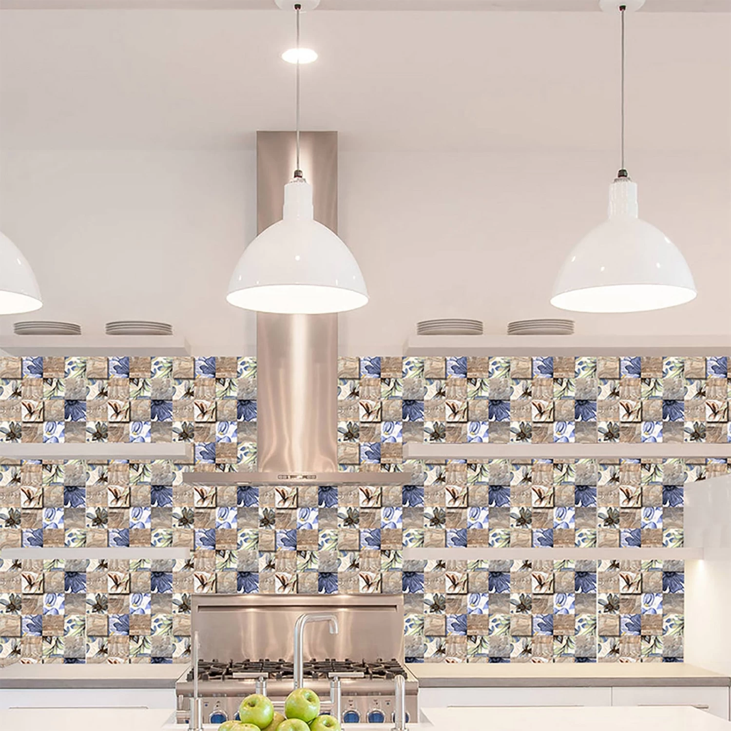 6-60pcs Peel And Stick Tile Backsplash Self-Adhesive Decorative Waist Line Mosaic Tiles For Kitchen And Bathroom 9 6-60pcs Peel And Stick Tile Backsplash Self-Adhesive Decorative Waist Line Mosaic Tiles For Kitchen And Bathroom - Image 7