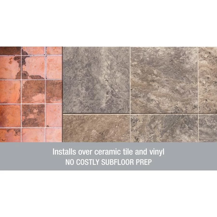 Armstrong Flooring Alterna 14-piece 16-in X 16-in Groutable Carrera Marble Gray Glue (Adhesive) Vinyl Tile 6 Armstrong Flooring Alterna 14-piece 16-in X 16-in Groutable Carrera Marble Gray Glue (Adhesive) Vinyl Tile - Image 4