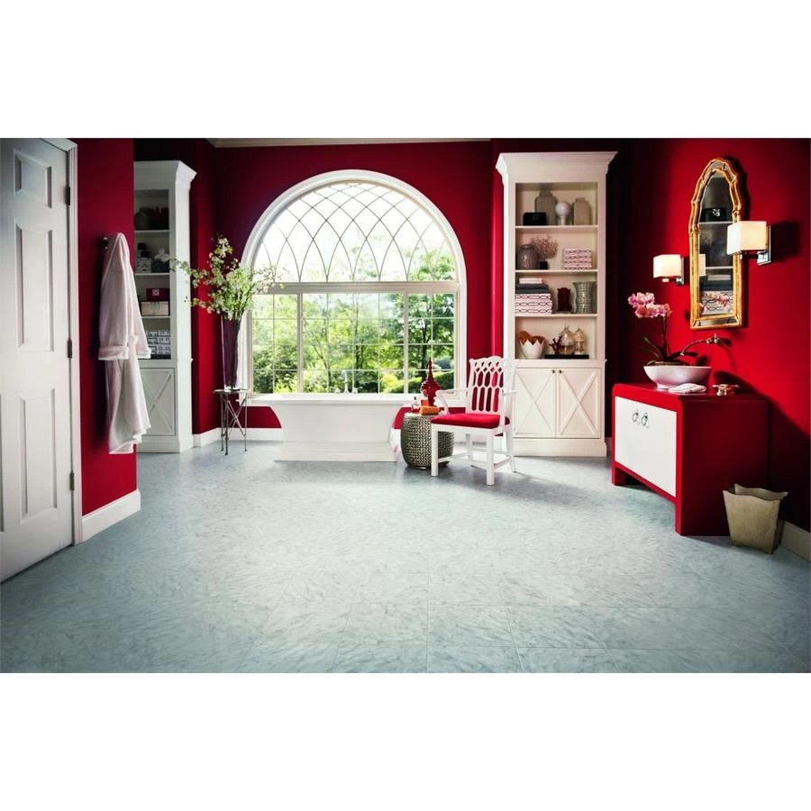 Armstrong Flooring Alterna 14-piece 16-in X 16-in Groutable Carrera Marble Gray Glue (Adhesive) Vinyl Tile 3 Armstrong Flooring Alterna 14-piece 16-in X 16-in Groutable Carrera Marble Gray Glue (Adhesive) Vinyl Tile