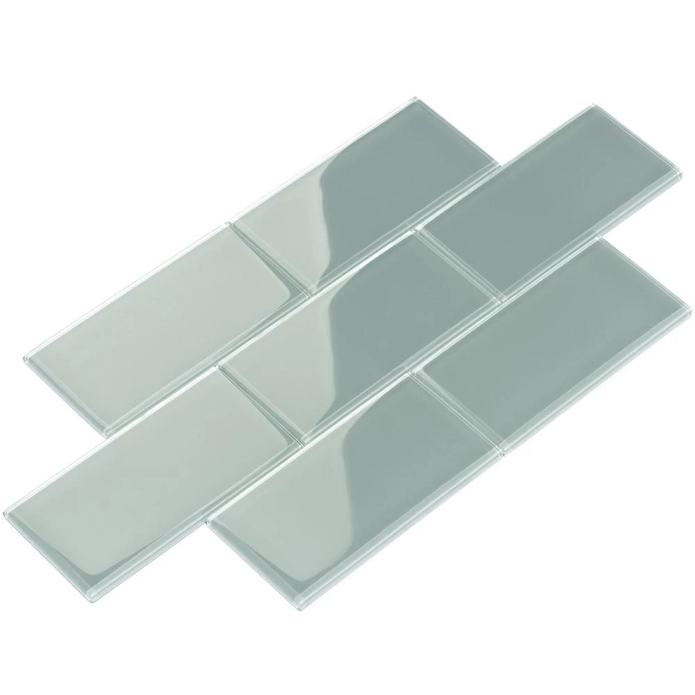 Giorbello Cool White 3 In. X 6 In. X 8mm Glass Subway Wall Tile (5.5 Sq. Ft./Case) 20 Giorbello Cool White 3 In. X 6 In. X 8mm Glass Subway Wall Tile (5.5 Sq. Ft./Case) - Image 18
