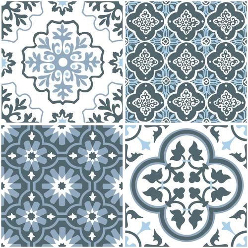 FloorPops 20-Piece 12-in X 12-in Blue Peel And Stick Vinyl Tile 4 FloorPops 20-Piece 12-in X 12-in Blue Peel And Stick Vinyl Tile - Image 2