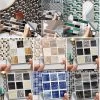 14 Styles 3D Self-Adhesive Kitchen Wall Tiles Bathroom Mosaic Brick Stickers Home DIY Decor Waterproof