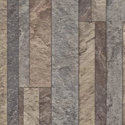 TrafficMASTER Broken Slate Multi-Color Residential Vinyl Sheet, Sold By 13.2 Ft. Wide X Custom Length