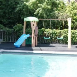 Rubber-Cal "Eco-Safety" Interlocking Playground Tiles - 3 X 19.5 X 19.5 Inch - One Tile - 2.77 Square Feet - Blue/White Speckled -Flooring Specialty Store 147dec90 4acf 4ad1 b014 5b83bb6c5a69.2e9eb60cc43d347e7337e2cdc000b20f 1800x1800