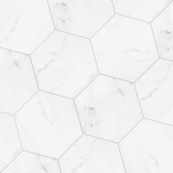 Merola Tile Classico Carrara Hexagon 7 In. X 8 In. Porcelain Floor And Wall Tile (7.67 Sq. Ft. / Case) 15 Merola Tile Classico Carrara Hexagon 7 In. X 8 In. Porcelain Floor And Wall Tile (7.67 Sq. Ft. / Case) -Flooring Specialty Store 1be77c77afd0ab6b70035049cb34ae20 1800x1800