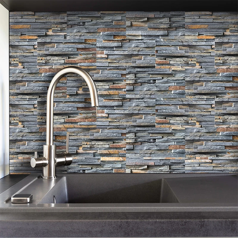 Self-Adhesive Vinyl Flooring Tiles Waterproof Peel And Stick Tiles Wall Stickers For Home Decor,Gray Wood Grain 9 Self-Adhesive Vinyl Flooring Tiles Waterproof Peel And Stick Tiles Wall Stickers For Home Decor,Gray Wood Grain - Image 7