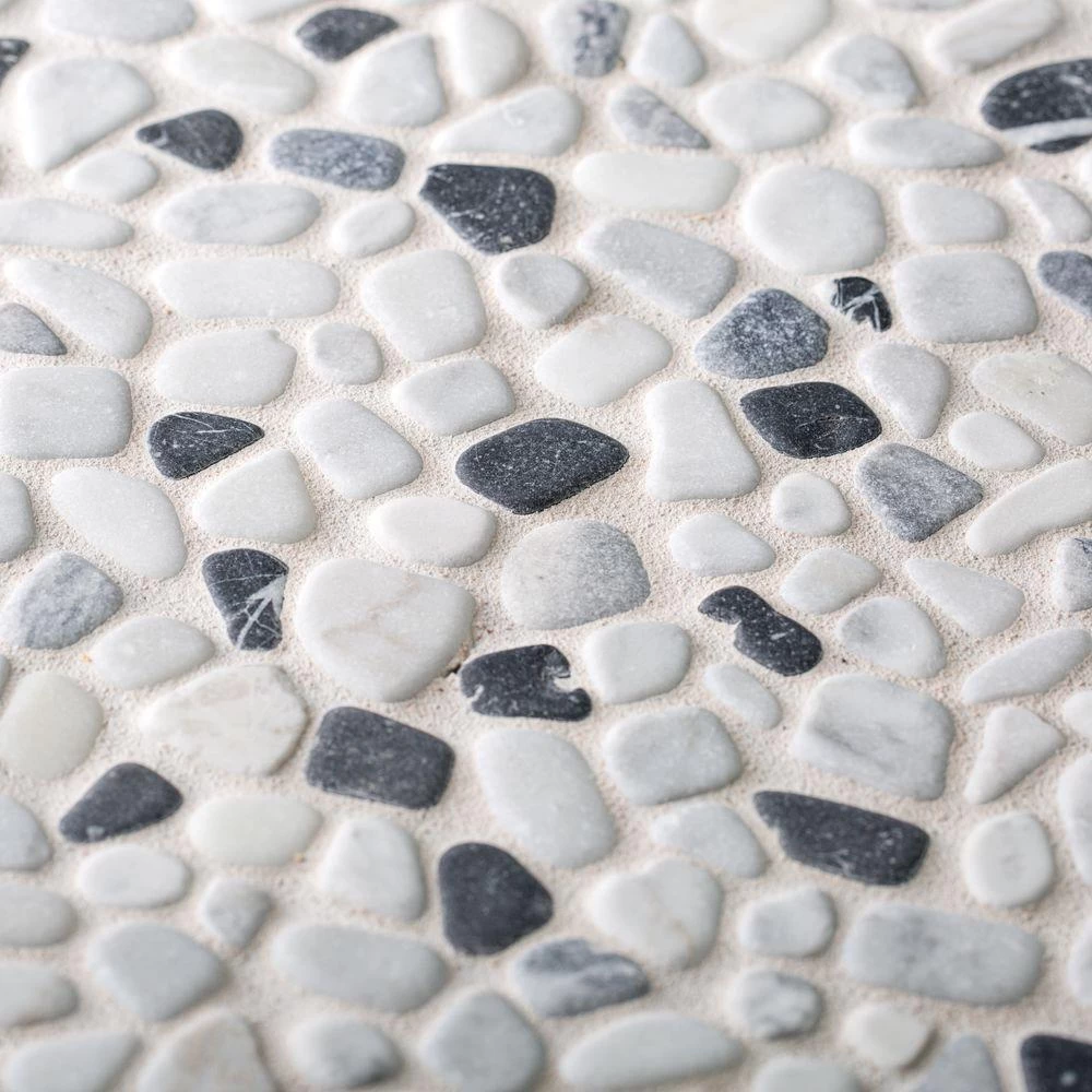 Jeffrey Court Carrara River Rocks 11.625 In. X 11.625 In. X 10.5 Mm Marble Mosaic Floor And Wall Tile 3 Jeffrey Court Carrara River Rocks 11.625 In. X 11.625 In. X 10.5 Mm Marble Mosaic Floor And Wall Tile
