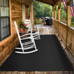 Indoor/Outdoor Carpet With Rubber Marine Backing - Black 6' X 10' - Several Sizes Available - Carpet Flooring For Patio, Porch, Deck, Boat, Basement Or Garage -Flooring Specialty Store 29ab0585 a9eb 473d 8c04 cfce59a4406a 1.2ea41c72f1ac881b7084721d2bae24ce 1800x1800