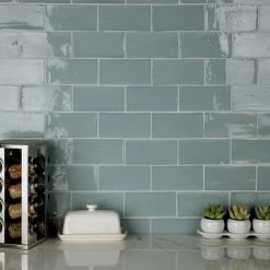 Merola Tile Chester Acqua 3 In. X 6 In. Ceramic Wall Subway Tile (6.02 Sq. Ft. / Case) -Flooring Specialty Store 2f65c97f441bd69cb359d1ecf91f58f8 1800x1800