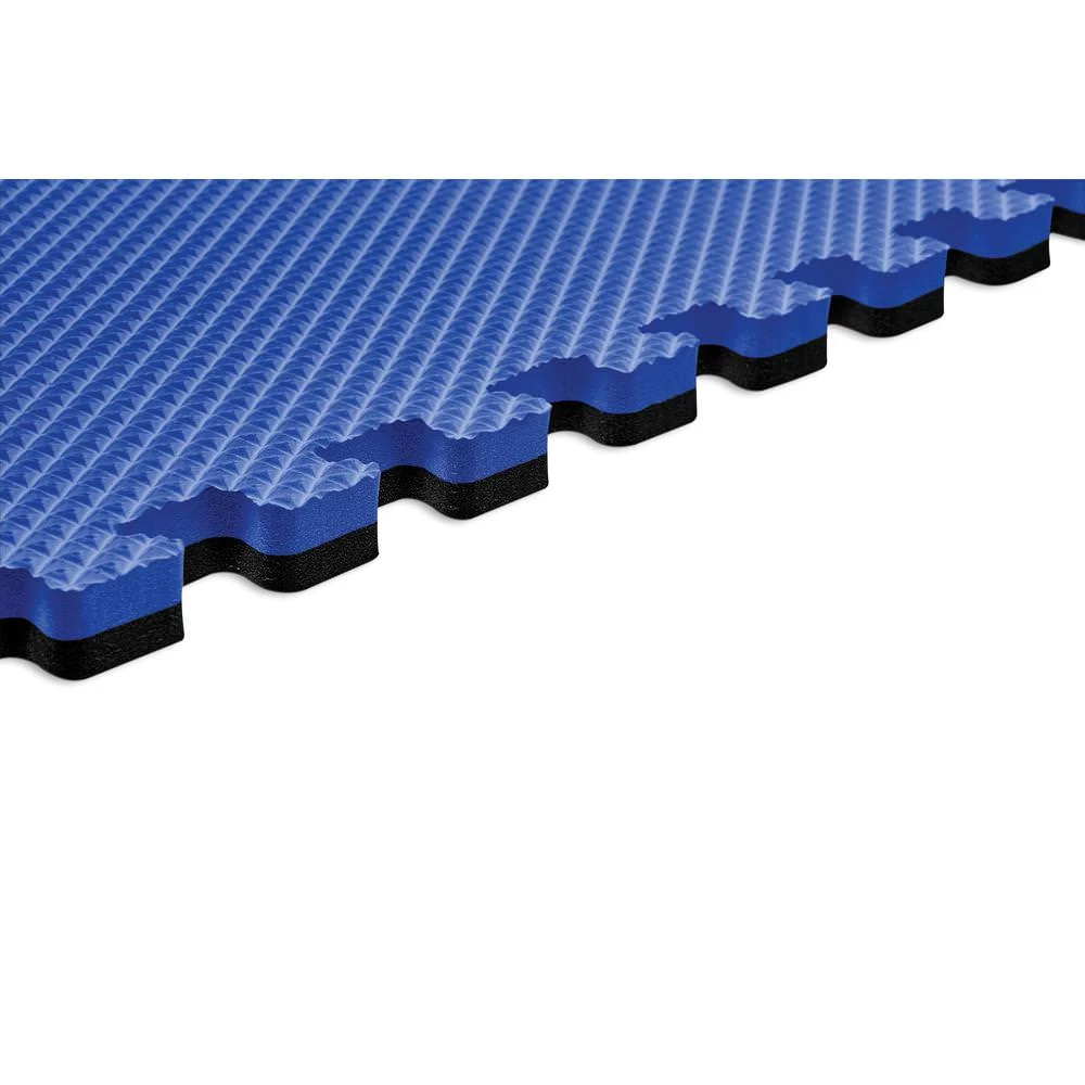 Norsk Dazzling Blue/Black 24 In. X 24 In. EVA Foam Truly Reversible Sport MMA Interlocking Tile (12-Tile) 6 Norsk Dazzling Blue/Black 24 In. X 24 In. EVA Foam Truly Reversible Sport MMA Interlocking Tile (12-Tile) - Image 4
