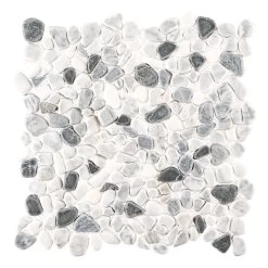 Jeffrey Court Carrara River Rocks 11.625 In. X 11.625 In. X 10.5 Mm Marble Mosaic Floor And Wall Tile 9 Jeffrey Court Carrara River Rocks 11.625 In. X 11.625 In. X 10.5 Mm Marble Mosaic Floor And Wall Tile -Flooring Specialty Store 35e91414fe2849be8d1bee4e9a2b2447 1800x1800