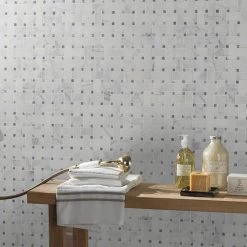 MSI Calacatta Cressa Basket Weave 12 In. X 12 In. X 10 Mm Honed Marble Mesh-Mounted Mosaic Tile (10 Sq. Ft. / Case) -Flooring Specialty Store 3a032be9686d23d56947dd0755126da3 1800x1800