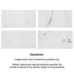 Merola Tile Classico Carrara Glossy 3 In. X 6 In. Ceramic Subway Wall Tile (6.03 Sq. Ft. / Case) -Flooring Specialty Store 3ab4a65887211268c84f8246ba2d9a9f 1800x1800