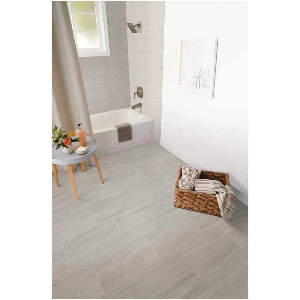 Home Decorators Collection Nova Falls Gray 12 In. X 24 In. Porcelain Floor And Wall Tile (15.6 Sq. Ft./Case) 5 Home Decorators Collection Nova Falls Gray 12 In. X 24 In. Porcelain Floor And Wall Tile (15.6 Sq. Ft./Case) - Image 3