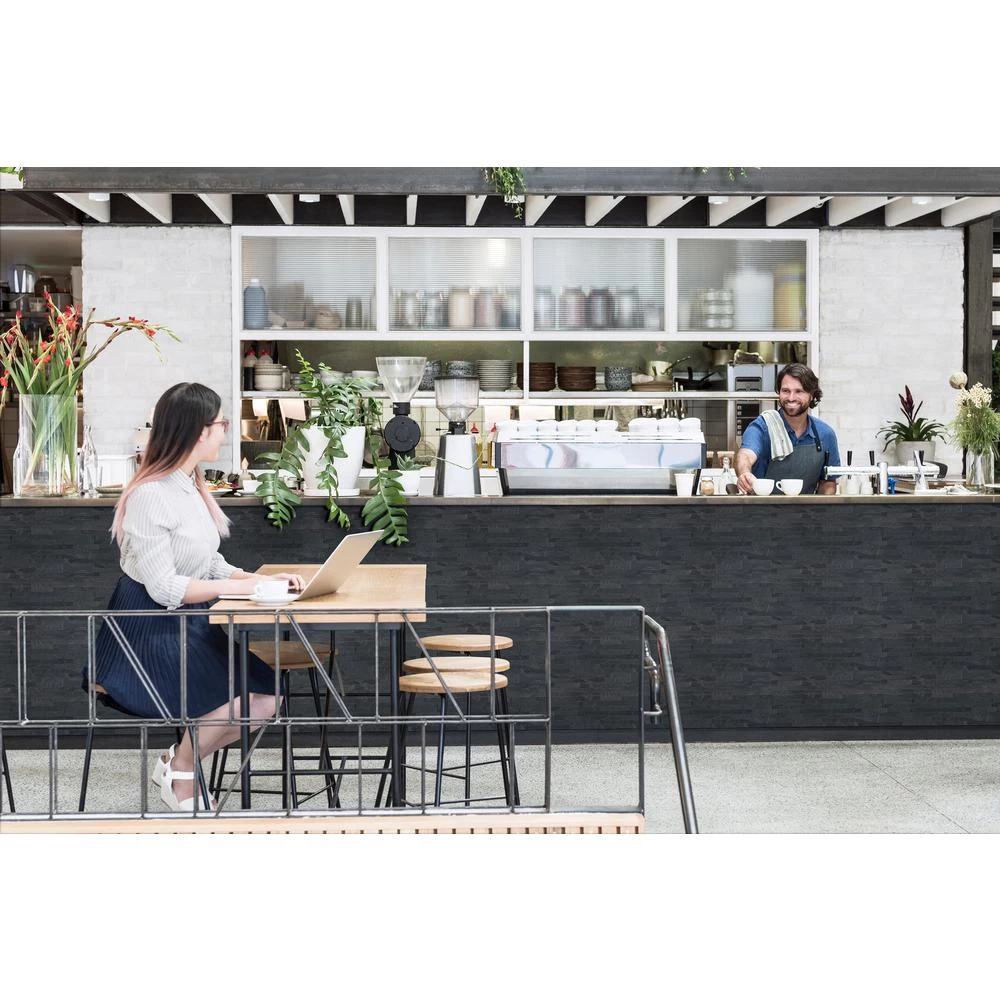 MSI Midnight Ash Veneer Peel And Stick 6 In. X 22 In. Honed Slate Wall Tile (13.80 Sq. Ft. / Case) 4 MSI Midnight Ash Veneer Peel And Stick 6 In. X 22 In. Honed Slate Wall Tile (13.80 Sq. Ft. / Case) - Image 2