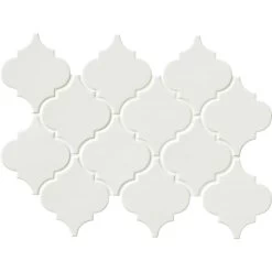 MSI Dove Gray Arabesque 10-1/2 In. X 15-1/2 In. X 8 Mm Glossy Ceramic Mesh-Mounted Mosaic Wall Tile (11.7 Sq. Ft. / Case) -Flooring Specialty Store 44fb15dc2549ee2a8e75252956e55acb 1800x1800