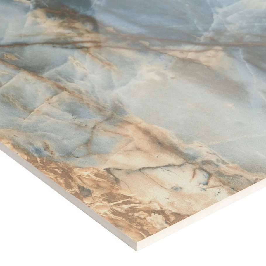 Vision Stone Blue 24x48 Polished Porcelain Tile Sample 5 Vision Stone Blue 24x48 Polished Porcelain Tile Sample - Image 3