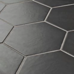 Merola Tile Hexatile Matte Nero 7 In. X 8 In. Porcelain Floor And Wall Tile (7.67 Sq. Ft./case) -Flooring Specialty Store 4b70594c619ba13a77761b3afd9d6004 1800x1800