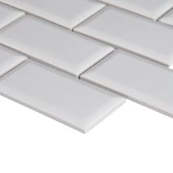 MSI Bright White Bevel 11.47 In. X 11.63 In. X 6 Mm Glossy Porcelain Mesh-Mounted Mosaic Tile (13.35 Sq. Ft. / Case) -Flooring Specialty Store 4f771ad9b098ba4cd274c575e3201f40 1800x1800