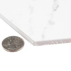 Merola Tile Classico Carrara Hexagon 7 In. X 8 In. Porcelain Floor And Wall Tile (7.67 Sq. Ft. / Case) 16 Merola Tile Classico Carrara Hexagon 7 In. X 8 In. Porcelain Floor And Wall Tile (7.67 Sq. Ft. / Case) -Flooring Specialty Store 534d1fa75c59c899cca8514eb23cae73 1800x1800