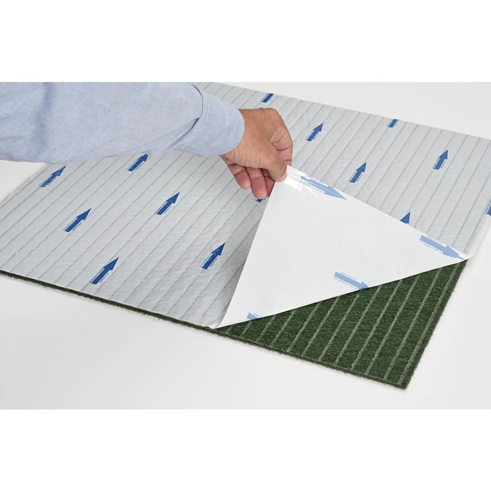 Foss Peel And Stick Grizzly Grass 24 In. X 24 In. Slate Grey Artificial Grass Carpet Tiles (15-Pack) 5 Foss Peel And Stick Grizzly Grass 24 In. X 24 In. Slate Grey Artificial Grass Carpet Tiles (15-Pack) - Image 3