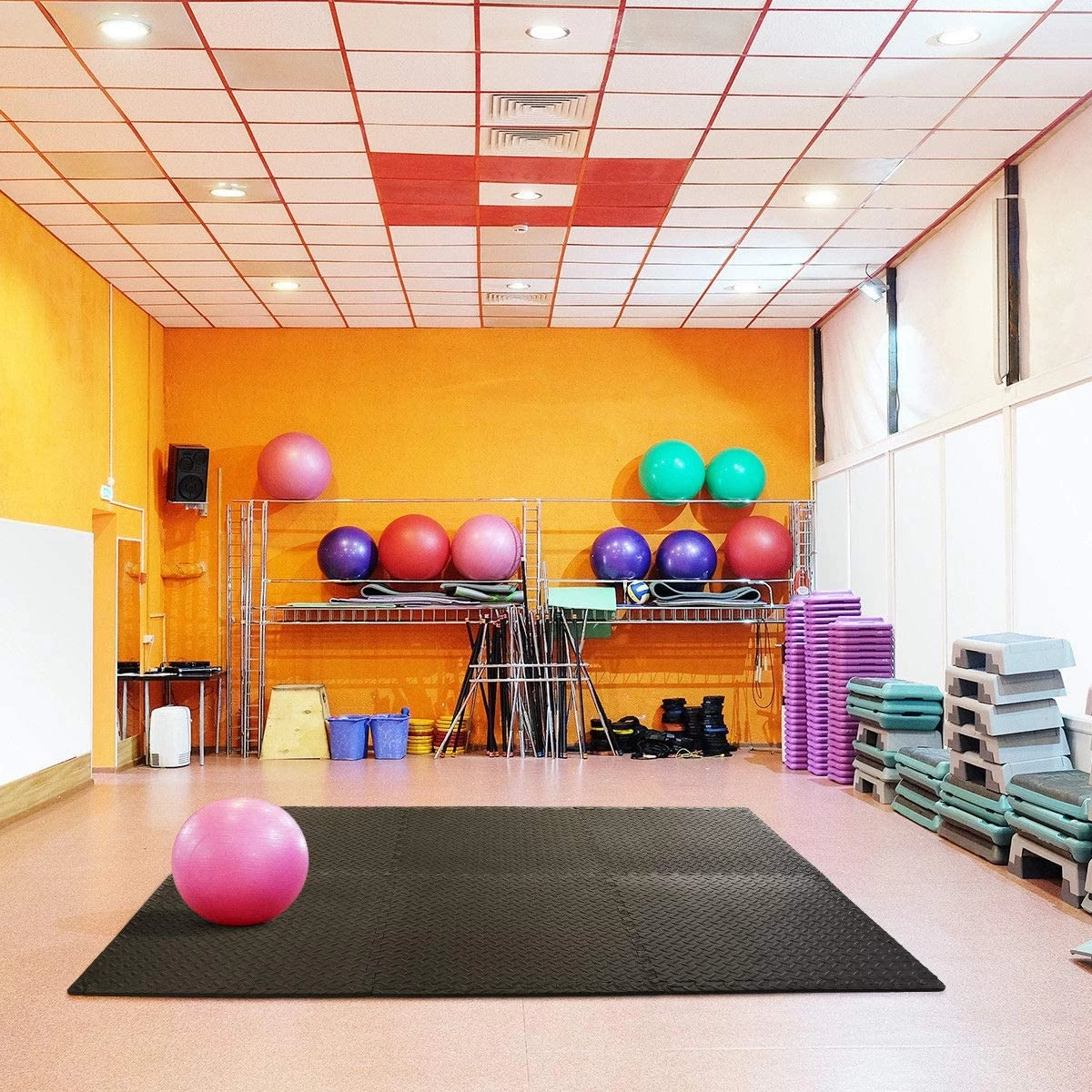 Interlocking Soft Foam Floor Mats - 12 Pieces EVA Puzzle Rubber Tiles Protective Flooring Set - Ground Protecto 10 Interlocking Soft Foam Floor Mats - 12 Pieces EVA Puzzle Rubber Tiles Protective Flooring Set - Ground Protecto - Image 8