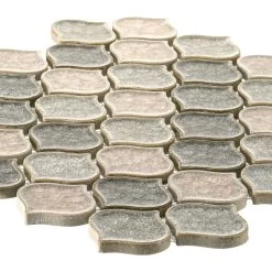 Jeffrey Court Crushed Sunset Beige/Cream 10.75 In. X 10.75 In. Arabesque Glossy Ceramic Mosaic Tile (0.802 Sq. Ft./Each) 9 Jeffrey Court Crushed Sunset Beige/Cream 10.75 In. X 10.75 In. Arabesque Glossy Ceramic Mosaic Tile (0.802 Sq. Ft./Each) -Flooring Specialty Store 5838a4a95a5b0b0ae950770e4072a5d4 1800x1800