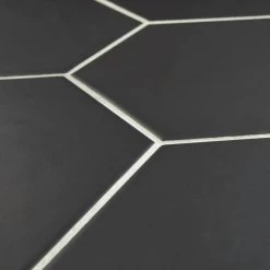Merola Tile Hexatile Matte Nero 7 In. X 8 In. Porcelain Floor And Wall Tile (7.67 Sq. Ft./case) -Flooring Specialty Store 5abb33a83f9e2ee691f3a76b0cc8ffa3 1800x1800