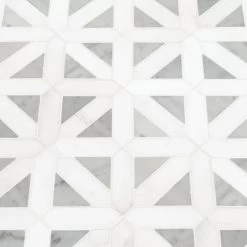 MSI Geometrica 12 In. X 12 In. X 10mm Bianco Dolomite Polished Marble Mesh-Mounted Mosaic Tile (10 Sq. Ft. / Case) -Flooring Specialty Store 5cfa0f5a64abfef9f9e9ddddded3e021 1800x1800