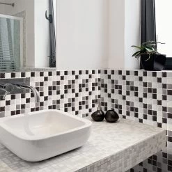 10/20 Pieces Backsplash Tile For Kitchen Mosaic Square Peel And Stick Tile, 3.94x3.94" -Flooring Specialty Store 64a4ed1b 4025 4337 9896 7e31efb7a55c.e5437f957c9df9c2c6f7cff02f606efd 1800x1800