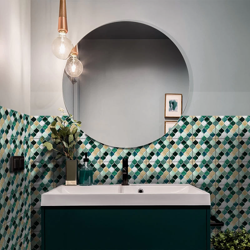 Goory Moroccan Style Self-adhesive Tile Wall Floor Sticker Bathroom Kitchen Decor 10 Goory Moroccan Style Self-adhesive Tile Wall Floor Sticker Bathroom Kitchen Decor - Image 8