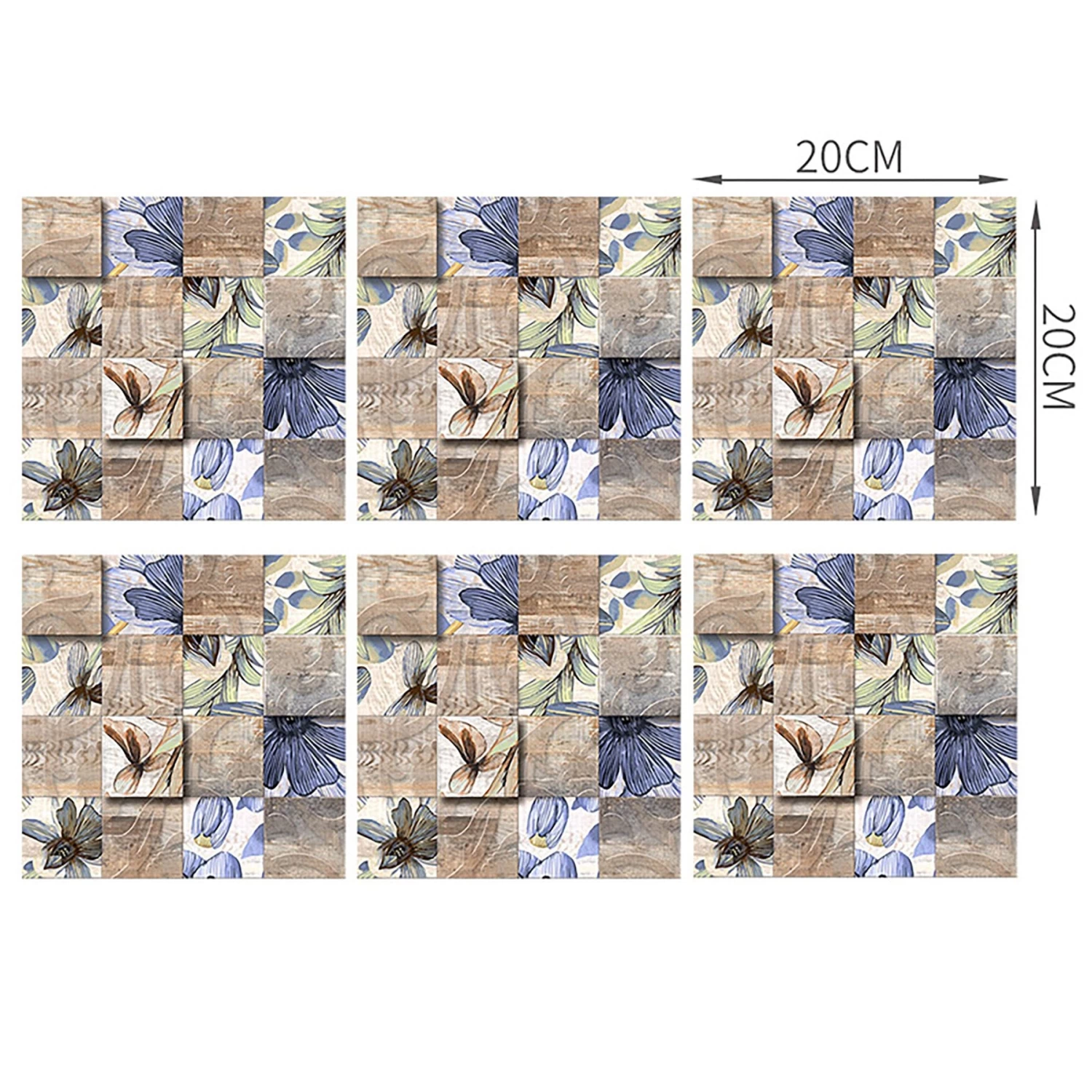 6-60pcs Peel And Stick Tile Backsplash Self-Adhesive Decorative Waist Line Mosaic Tiles For Kitchen And Bathroom 5 6-60pcs Peel And Stick Tile Backsplash Self-Adhesive Decorative Waist Line Mosaic Tiles For Kitchen And Bathroom - Image 3