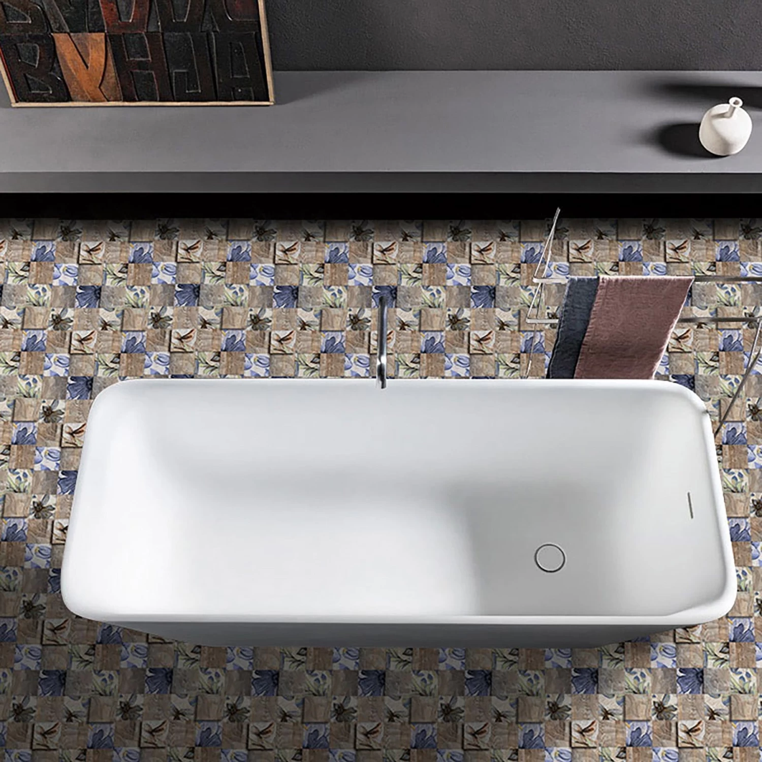 6-60pcs Peel And Stick Tile Backsplash Self-Adhesive Decorative Waist Line Mosaic Tiles For Kitchen And Bathroom 7 6-60pcs Peel And Stick Tile Backsplash Self-Adhesive Decorative Waist Line Mosaic Tiles For Kitchen And Bathroom - Image 5