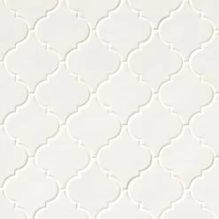 MSI Dove Gray Arabesque 10-1/2 In. X 15-1/2 In. X 8 Mm Glossy Ceramic Mesh-Mounted Mosaic Wall Tile (11.7 Sq. Ft. / Case) -Flooring Specialty Store 77820d281a25a705bc6698b1c26329d5 1800x1800