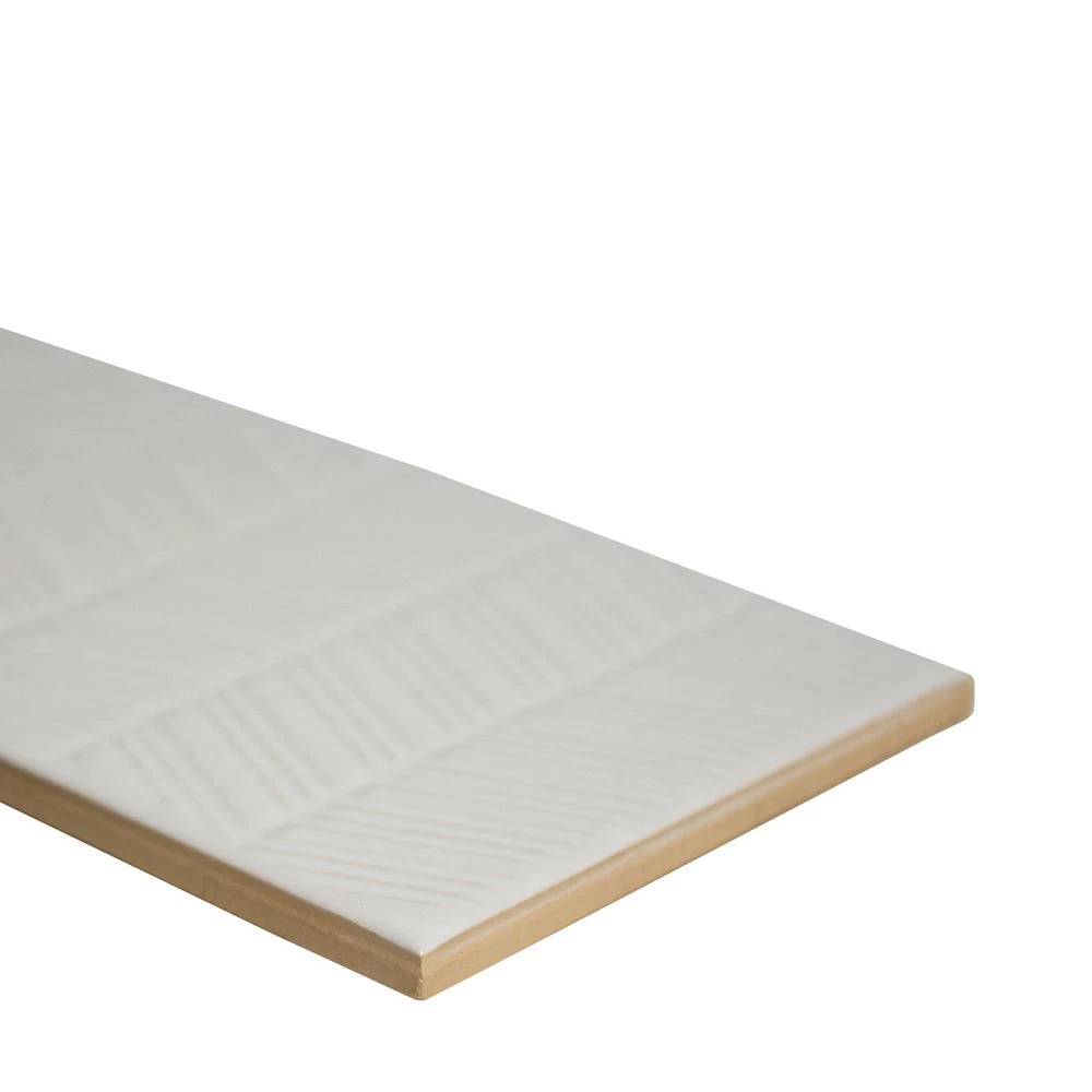 MSI Citylights Pure 3D Mix 12 In. X 4 In. Glossy Ceramic White Textured Subway Tile (9.9 Sq. Ft. / Case) 9 MSI Citylights Pure 3D Mix 12 In. X 4 In. Glossy Ceramic White Textured Subway Tile (9.9 Sq. Ft. / Case) - Image 7