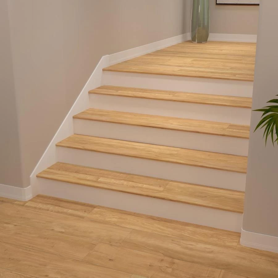 Cali Bamboo Vinyl Pro Classic 2.07-in X 72.83-in Blonde Ale Prefinished Stair Nosing 3 Cali Bamboo Vinyl Pro Classic 2.07-in X 72.83-in Blonde Ale Prefinished Stair Nosing