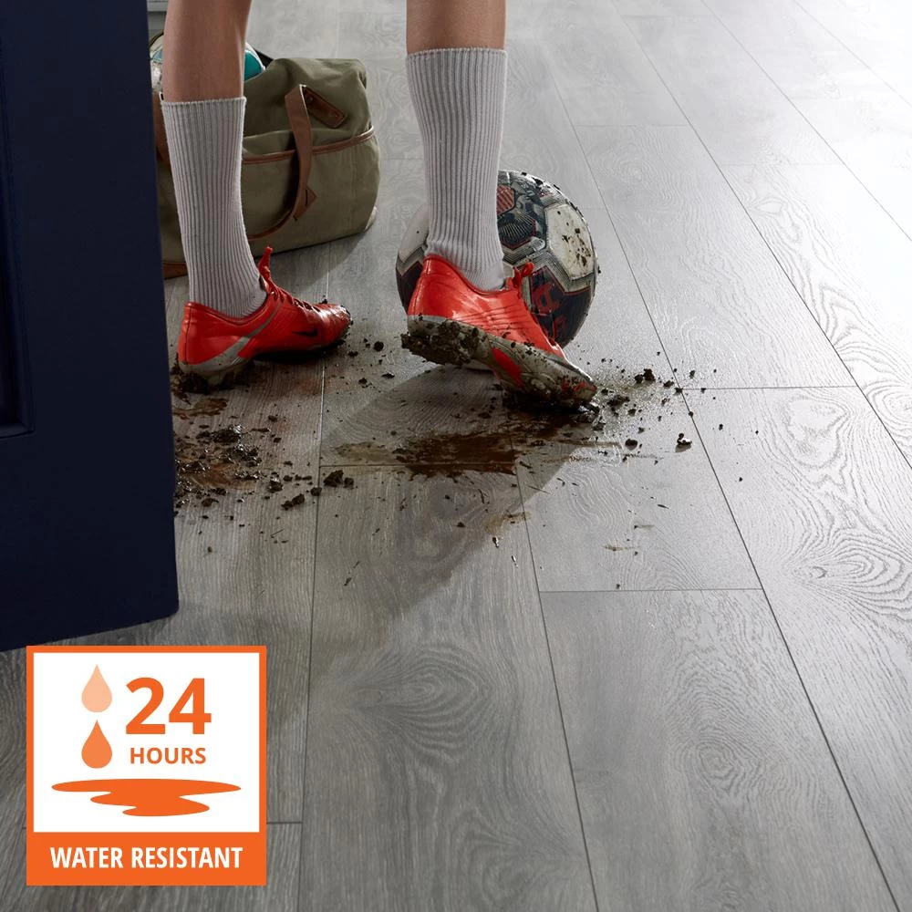 Home Decorators Collection Water Resistant EIR Silverton Oak 8 Mm Thick X 7-1/2 In. Wide X 50-2/3 In Length Laminate Flooring (23.69 Sq. Ft./ Case) 4 Home Decorators Collection Water Resistant EIR Silverton Oak 8 Mm Thick X 7-1/2 In. Wide X 50-2/3 In Length Laminate Flooring (23.69 Sq. Ft./ Case) - Image 2