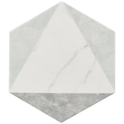 Merola Tile Classico Carrara Hexagon 7 In. X 8 In. Porcelain Floor And Wall Tile (7.67 Sq. Ft. / Case) 23 Merola Tile Classico Carrara Hexagon 7 In. X 8 In. Porcelain Floor And Wall Tile (7.67 Sq. Ft. / Case) -Flooring Specialty Store 95691fb99ffdafecba043acba275a13b 1800x1800