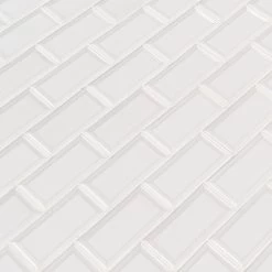 MSI Bright White Bevel 11.47 In. X 11.63 In. X 6 Mm Glossy Porcelain Mesh-Mounted Mosaic Tile (13.35 Sq. Ft. / Case) -Flooring Specialty Store 9740ff978de036bb3158ed6138c340ae 1800x1800
