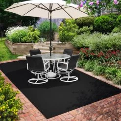 Indoor/Outdoor Carpet With Rubber Marine Backing - Black 6' X 10' - Several Sizes Available - Carpet Flooring For Patio, Porch, Deck, Boat, Basement Or Garage -Flooring Specialty Store 9a876d0e 0b25 48e2 a527 4ea85fb8afdd 1.9ccfb0a66c3095bb37ccc37b057ccd29 1800x1800
