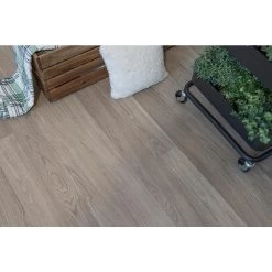 TrafficMASTER Arbour Hickory Gray 7 Mm Thick X 8.03 In. Wide X 47.64 In Length 2-Strip Laminate Flooring (23.91 Sq. Ft./case) -Flooring Specialty Store 9ced0de107d90439450a992b888765a5 1800x1800