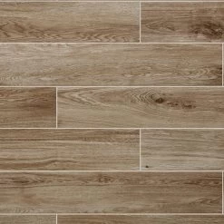 Daltile Trace Meadow 6 In. X 36 In. Golden Brown Glazed Porcelain Floor And Wall Tile (14.5 Sq. Ft./Case)