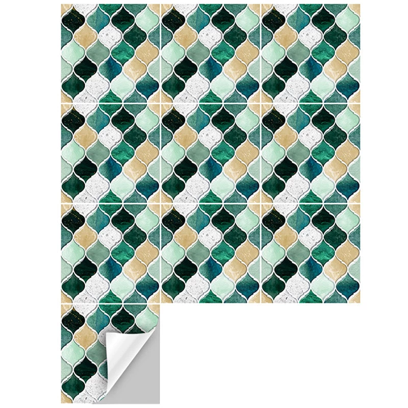Goory Moroccan Style Self-adhesive Tile Wall Floor Sticker Bathroom Kitchen Decor 4 Goory Moroccan Style Self-adhesive Tile Wall Floor Sticker Bathroom Kitchen Decor - Image 2