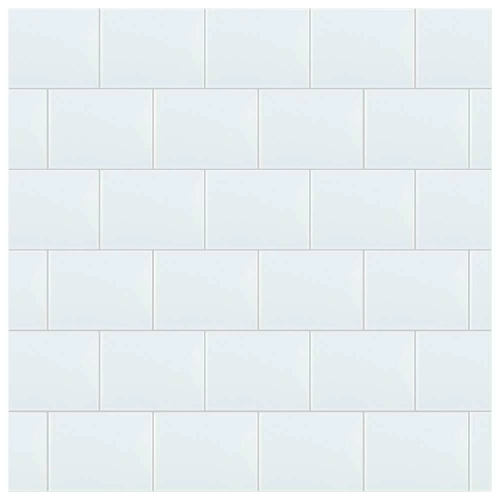 Merola Tile Park Retro White Ice 6 In. X 8 In. Ceramic Subway Wall Tile (9 Sq. Ft. / Case) 8 Merola Tile Park Retro White Ice 6 In. X 8 In. Ceramic Subway Wall Tile (9 Sq. Ft. / Case) - Image 6