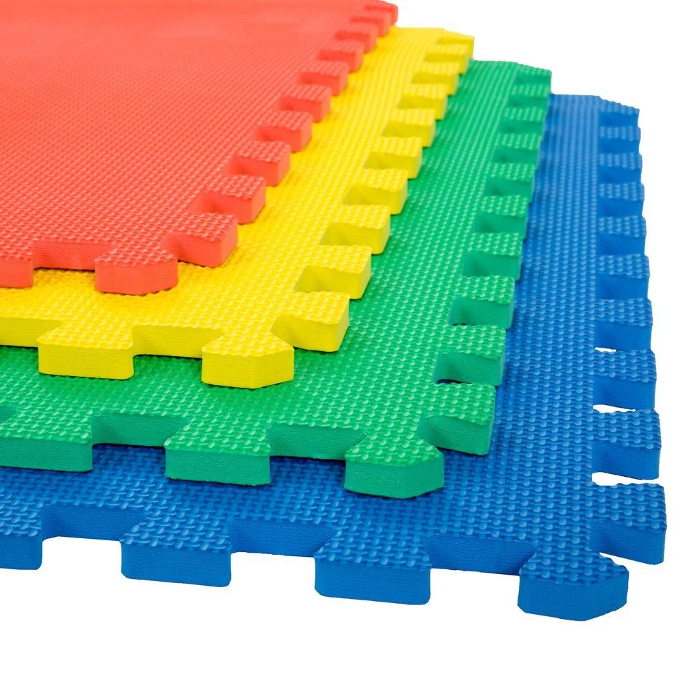 Stalwart Multi-Color 24 In. X 24 In. X 0.50 In. Interlocking EVA Foam Floor Mat (4-Pack) 6 Stalwart Multi-Color 24 In. X 24 In. X 0.50 In. Interlocking EVA Foam Floor Mat (4-Pack) - Image 4