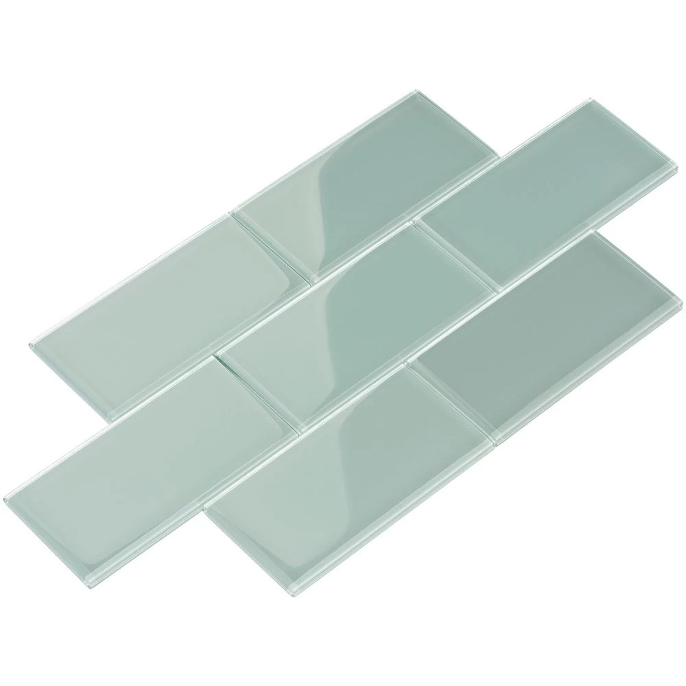 Giorbello Cool White 3 In. X 6 In. X 8mm Glass Subway Wall Tile (5.5 Sq. Ft./Case) 16 Giorbello Cool White 3 In. X 6 In. X 8mm Glass Subway Wall Tile (5.5 Sq. Ft./Case) - Image 14