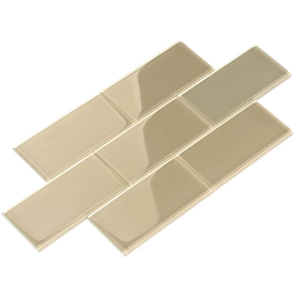 Giorbello Cool White 3 In. X 6 In. X 8mm Glass Subway Wall Tile (5.5 Sq. Ft./Case) 6 Giorbello Cool White 3 In. X 6 In. X 8mm Glass Subway Wall Tile (5.5 Sq. Ft./Case) - Image 4