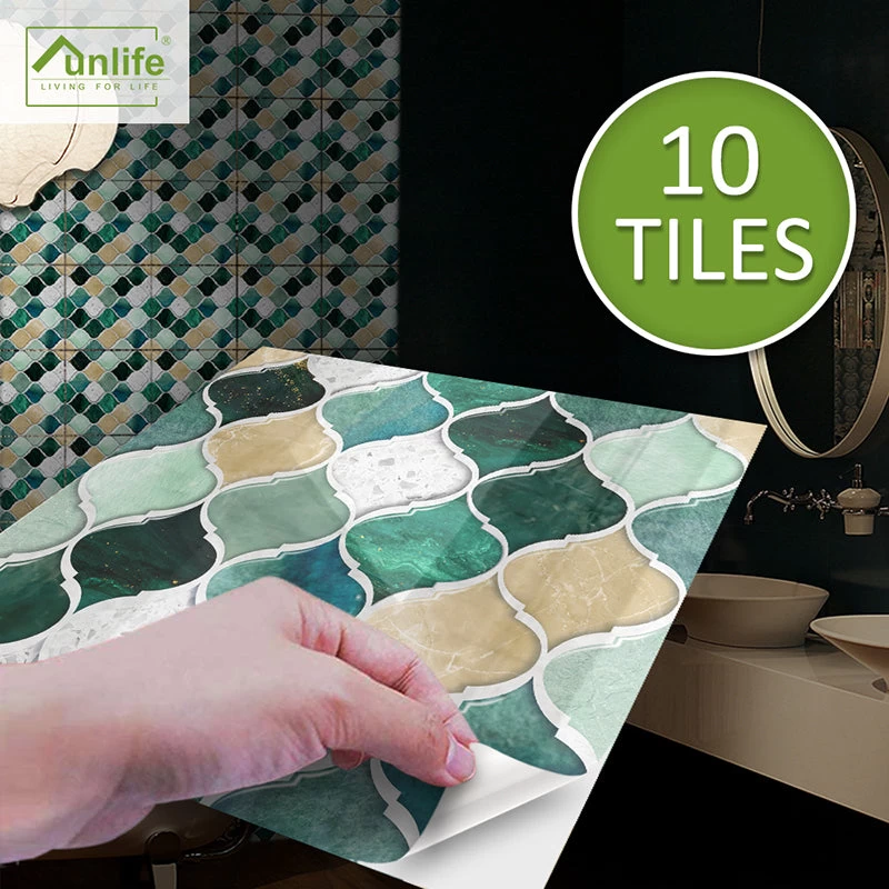 Goory Moroccan Style Self-adhesive Tile Wall Floor Sticker Bathroom Kitchen Decor 3 Goory Moroccan Style Self-adhesive Tile Wall Floor Sticker Bathroom Kitchen Decor