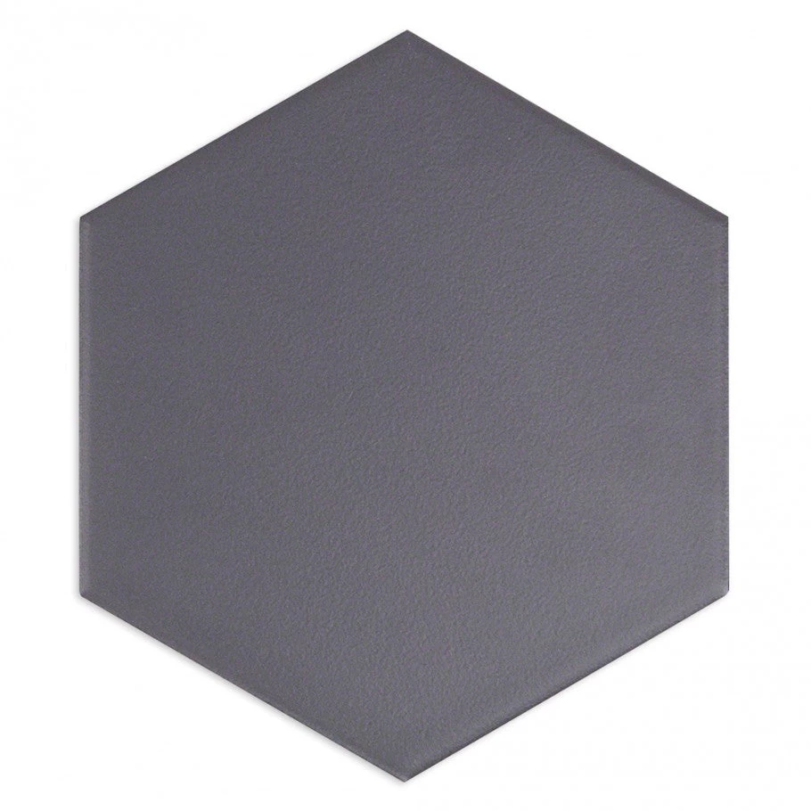 Magen Hex Dark Gray Matte Ceramic Hexagon Tile 6 Magen Hex Dark Gray Matte Ceramic Hexagon Tile - Image 4