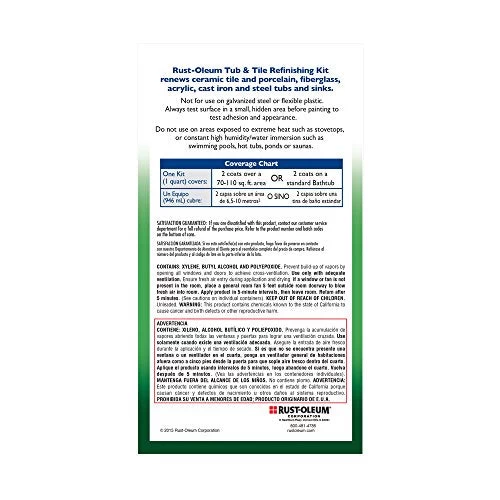 Rust-Oleum 7862519 Tub And Tile Refinishing 2-Part Kit, Biscuit 4 Rust-Oleum 7862519 Tub And Tile Refinishing 2-Part Kit, Biscuit - Image 2